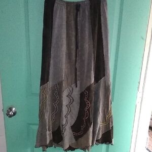 Chic Asymmetrical Patchwork Skirt